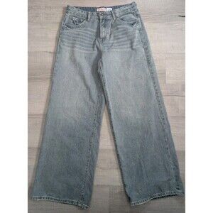 Lilac Sunset High Rise Y2K Baggy Streetwear Jeans Distressed Women's Sz 13 Wide